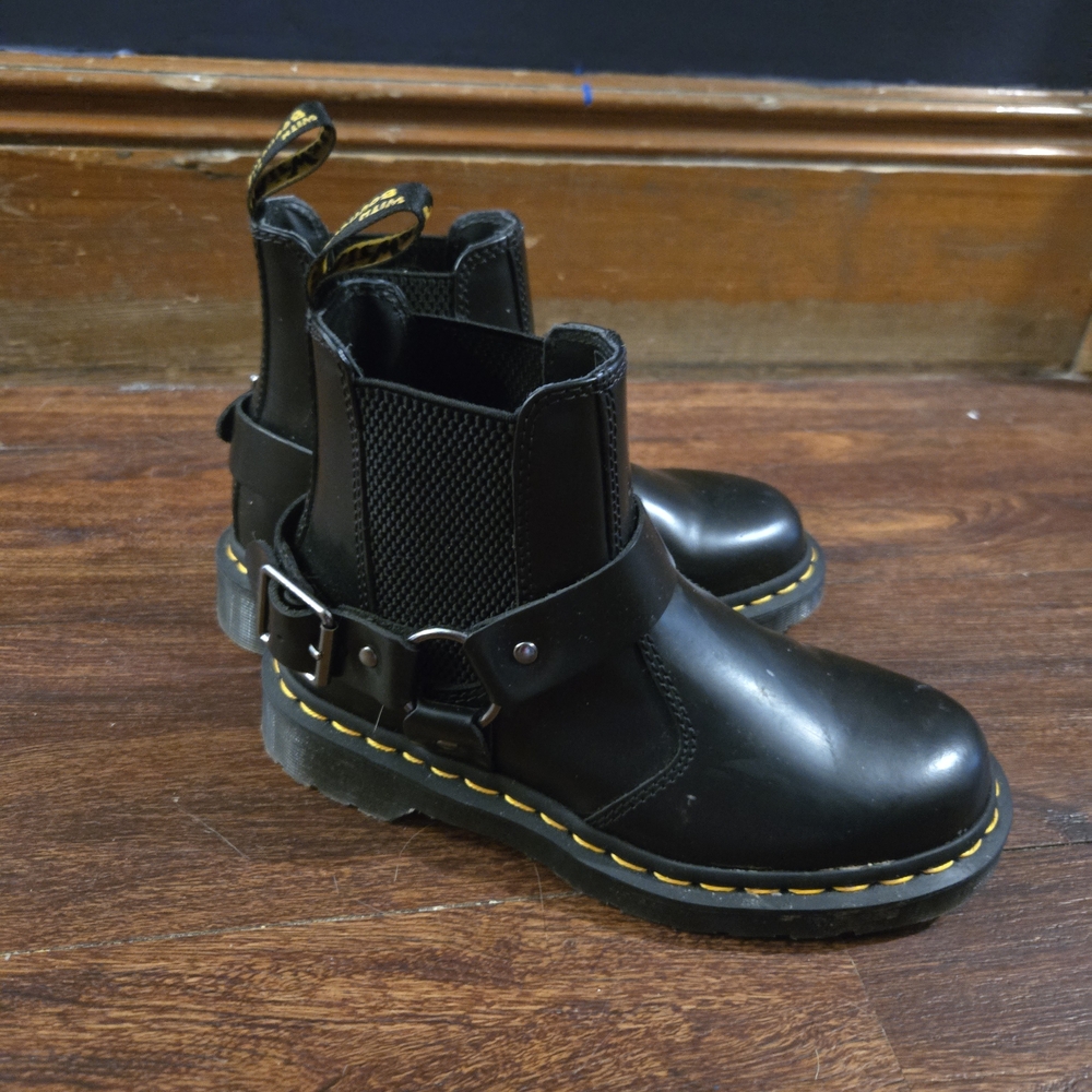 Dr. Martens Black Boots, Kid Size 3